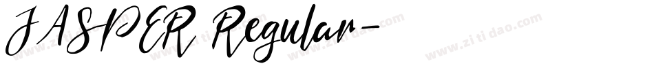 JASPER Regular字体转换